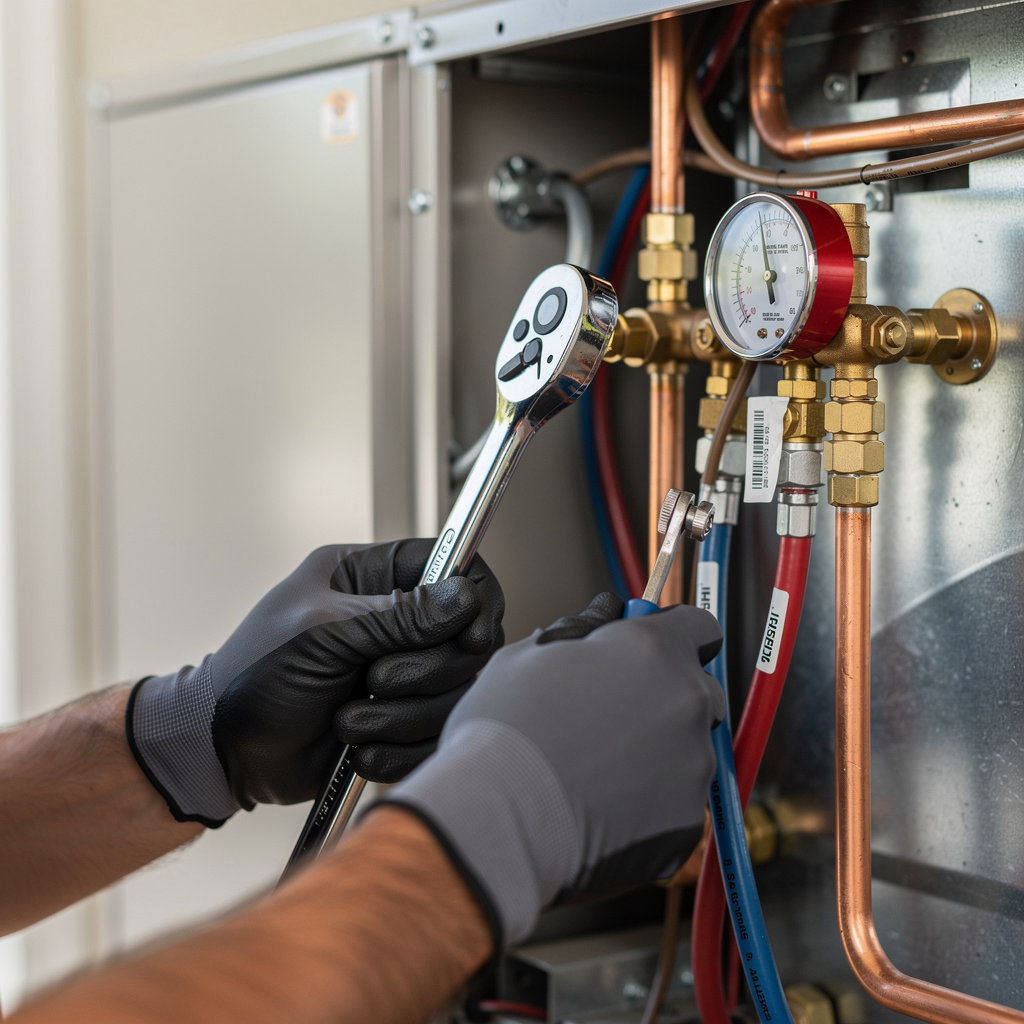 Green Air Logic HVAC technician providing expert heating and air conditioning service in Carpinteria, CA